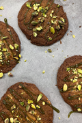 Pistache witte chocolade cookie